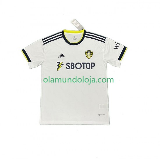 Camisola Leeds United Homem Equipamento Primeiro 2022-2023 Manga Curta